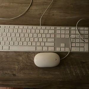 Apple keyboard and mouse
